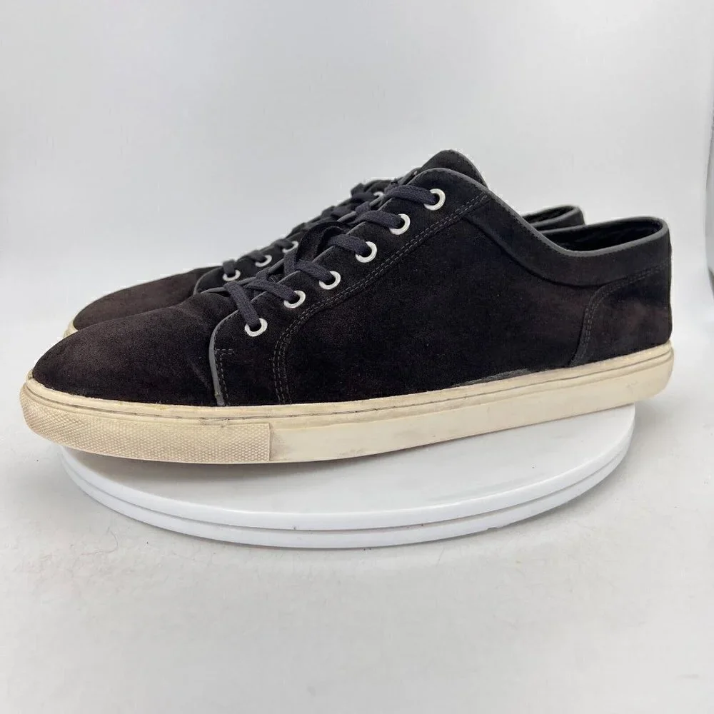 Rodd & Gunn Men Size EU45 US 12 Black Suede White Sole Lace Up Comfort Shoes